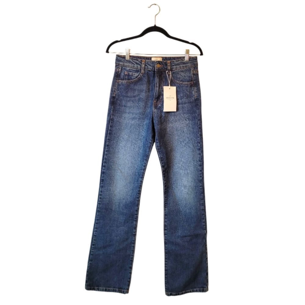 Sezane Blue Straight Leg Jeans